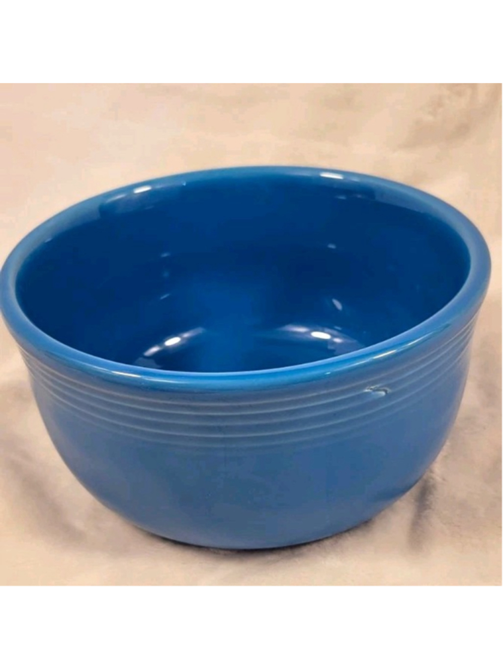 Fiesta Ware Peacock Gusto Bowl 28 oz Retired Blue Homer Laughlin USA EUC